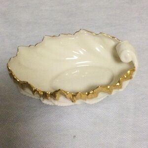 Vintage Lenox candy dish with gold trim